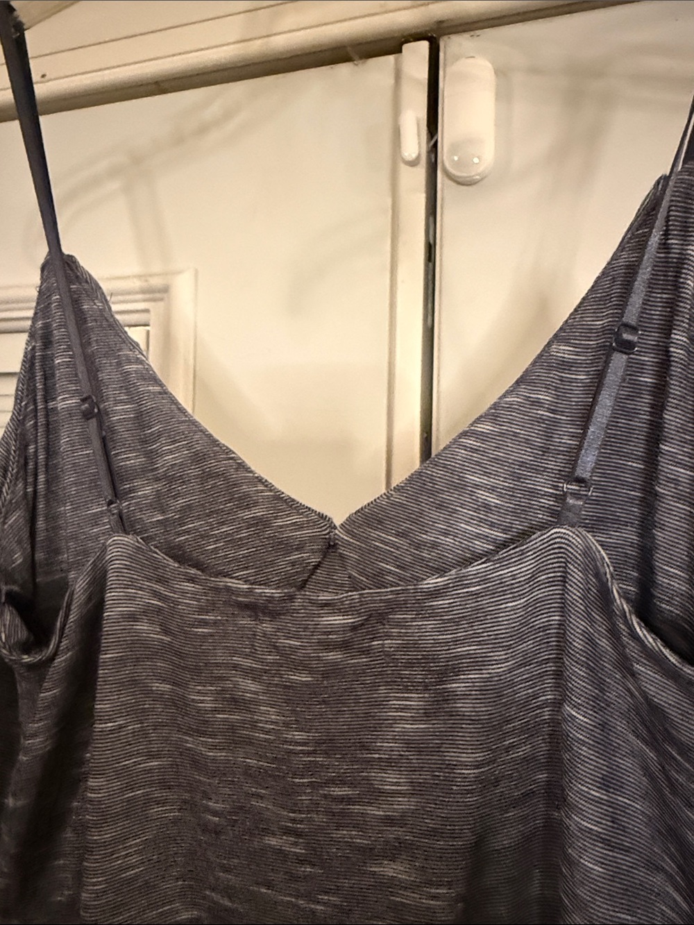 Max Studio Ruffle Front Microstripe Maxi Dress - Picture 6 of 9